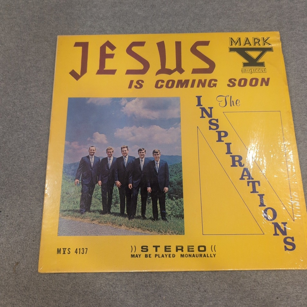 The Inspirations Jesus Is Coming Soon Mark V Unigroove MV 4137 Vinyl LP Record - Picture 1 of 2